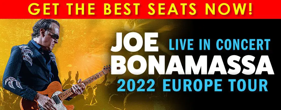 Joe Joe Bonamassa Tour Locations
