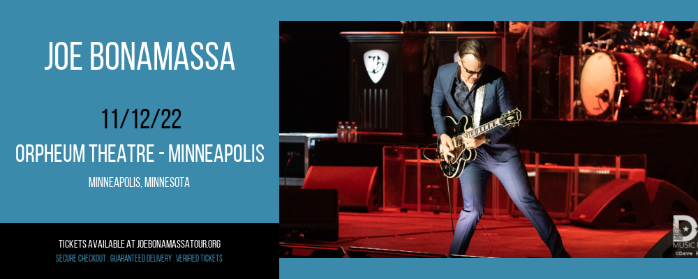 Joe Bonamassa at Joe Bonamassa Tour tickets Joe Bonamassa at Joe Bonamassa Tour