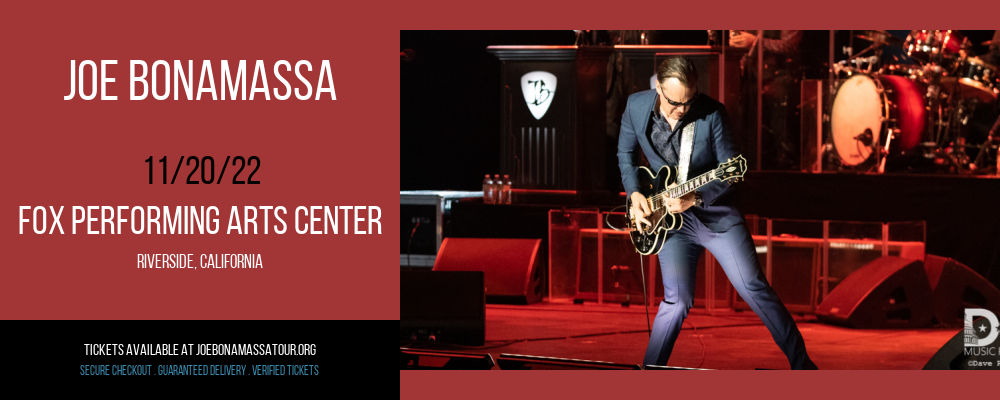 Joe Bonamassa at Joe Bonamassa Tour tickets Joe Bonamassa at Joe Bonamassa Tour