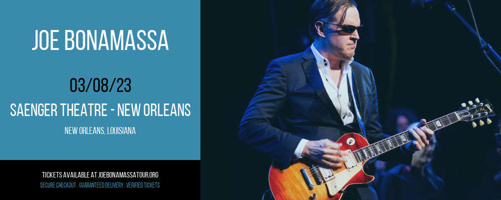 Joe Bonamassa at Joe Bonamassa Tour tickets Joe Bonamassa at Joe Bonamassa Tour