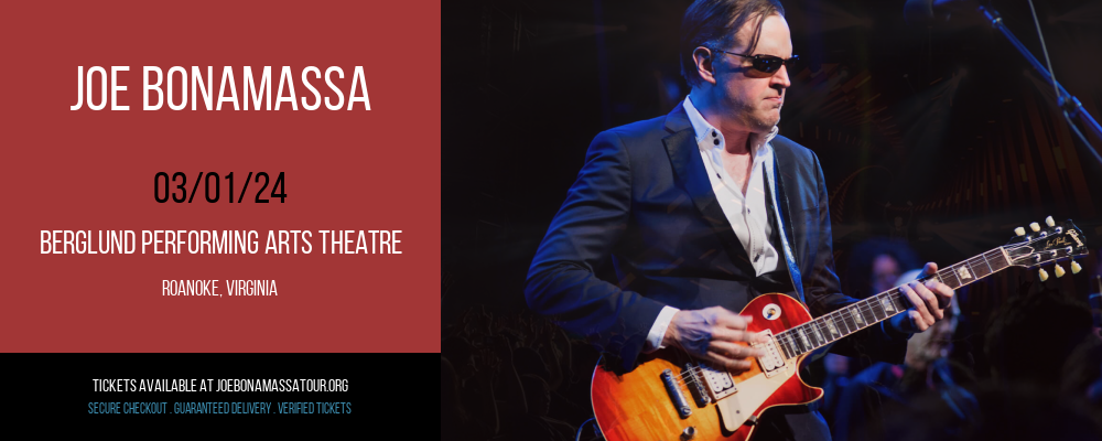 Joe Bonamassa at Berglund Performing Arts Theatre at Berglund Performing Arts Theatre